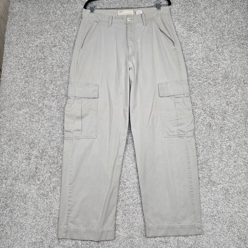 Vintage Levis Cargo Pants Men 32x30 Y2k Loose‎ Baggy Khaki skate